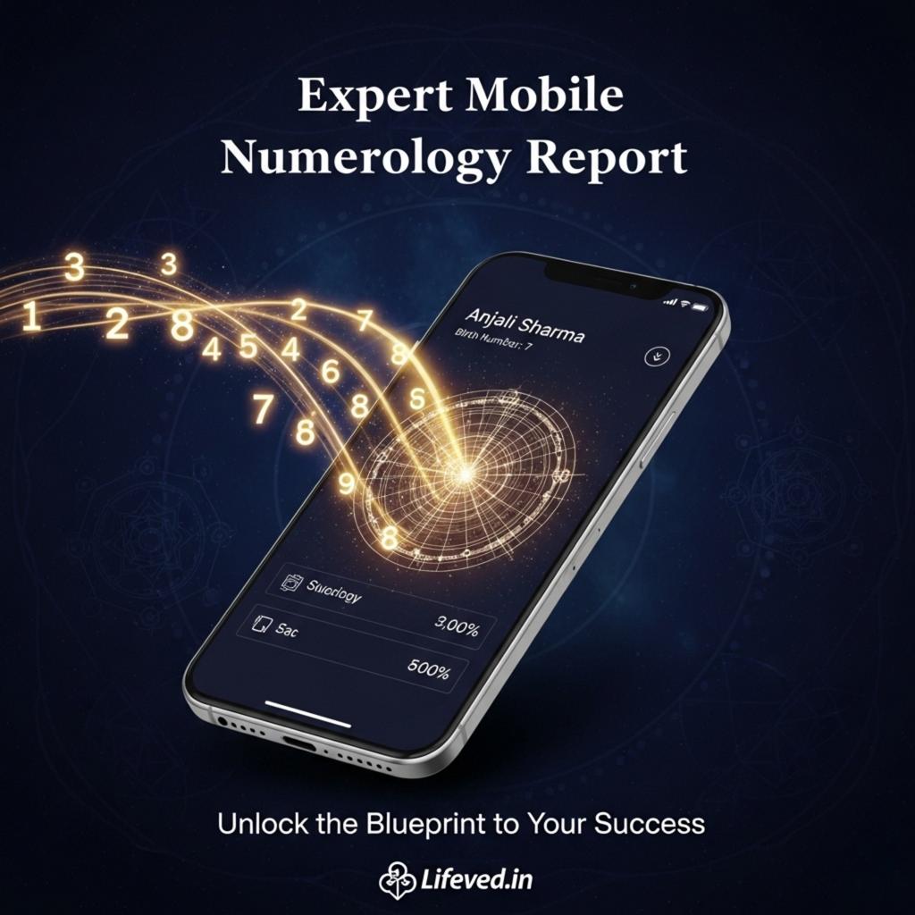 Mobile number numerology report cover